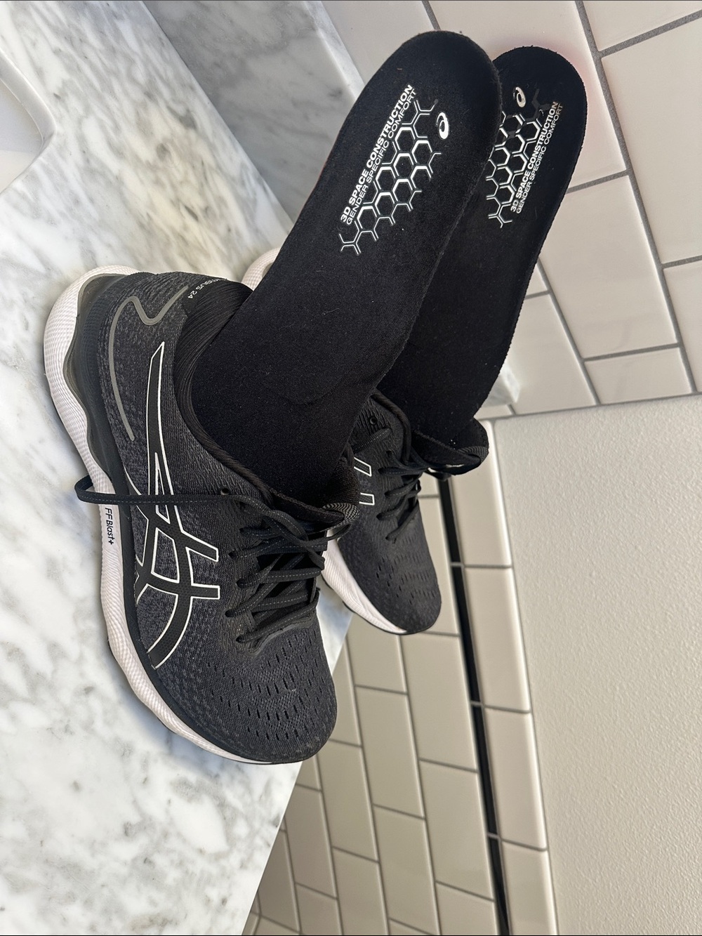 ASICS Black Running Shoes - worn a few times - Picture 3 of 14